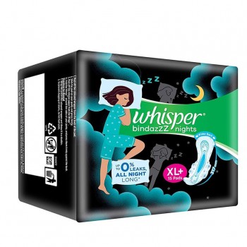 Whisper Ultra Nights 15 Pads (XL+)